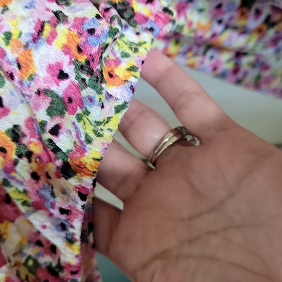 Primark NWT Floral Boho Balloon Sleeve Mini Dress Women's Size XL - Picture 7 of 16